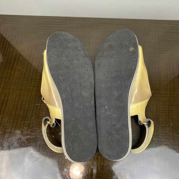 Rare Prada Fume Ombre Patent Leather Gladiator Sandals Women's 38 Y2K - Picture 8 of 12